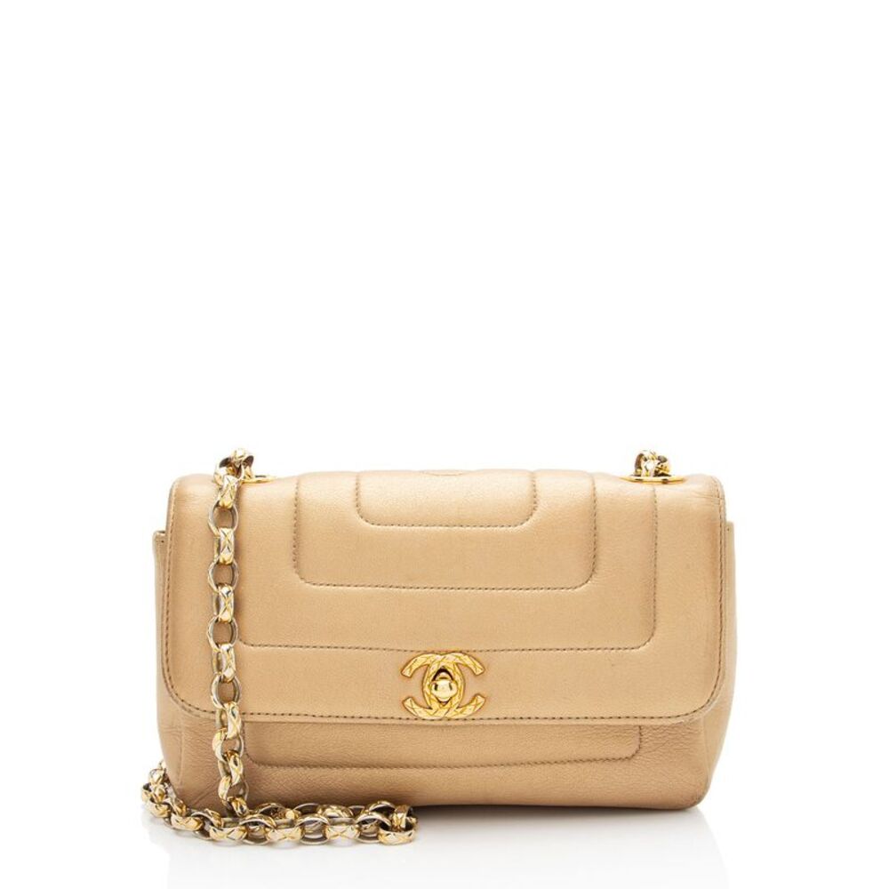 Chanel Vintage Metallic Lambskin Bijoux Mini Flap Bag
